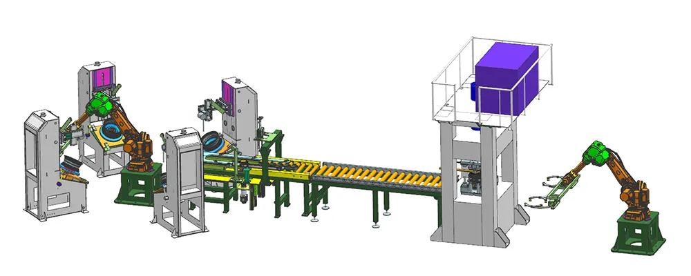 Fully Automatic Steel Wheel Rim and Disc Assembly Line